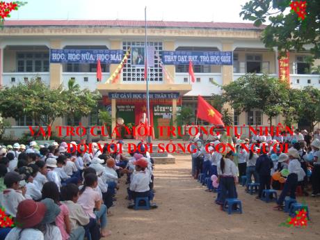 Bài giảng Khoa học 5 (Kết nối tri thức) - Bài: Vai trò của môi trường tự nhiên đối với đời sống con người - Năm học 2023-2024 - Bạch Thị Hải Yến