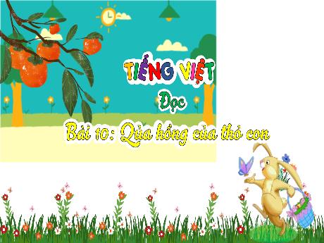 Bài giảng Tiếng Việt 3 (Kết nối tri thức) - Bài 10 (Đọc): Quả hồng của thỏ - Năm học 2023-2024 - Bạch Thị Hải Yến