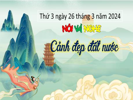 Bài giảng Tiếng Việt 3 (Kết nối tri thức) - Bài (Nói và nghe): Cảnh đẹp đất nước - Năm học 2023-2024 - Bạch Thị Hải Yến