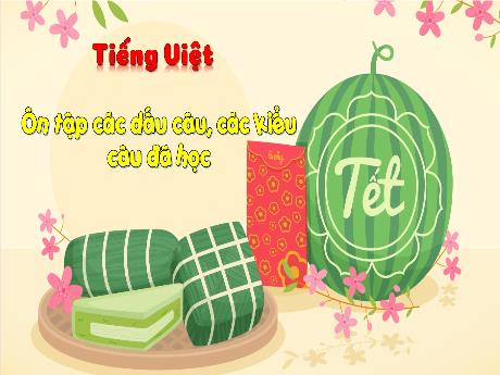 Bài giảng Tiếng Việt 3 (Kết nối tri thức) - Bài: Ôn tập các dấu câu, các kiểu câu đã học - Năm học 2023-2024 - Hoàng Thị Dung