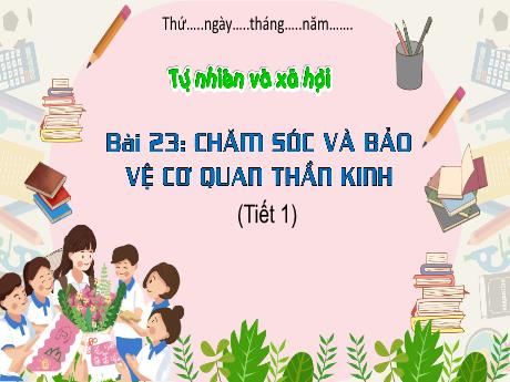 Bài giảng Tự nhiên và xã hội 3 (Kết nối tri thức) - Bài 23: Chăm sóc và bảo vệ cơ quan thần kinh (Tiết 1) - Năm học 2023-2024 - Hoàng Thị Dung