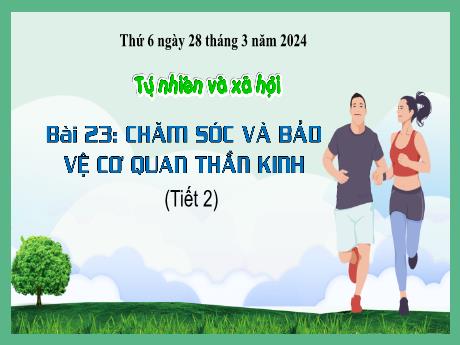 Bài giảng Tự nhiên xã hội 3 (Kết nối tri thức) - Bài 23: Chăm sóc và bảo vệ cơ quan thần kinh (Tiết 2) - Năm học 2023-2024 - Bạch Thị Hải Yến