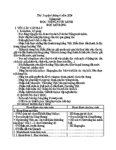 Giáo án Tiếng Việt + Toán 3 (Kết nối tri thức) - Tuần 29 - Năm học 2023-2024 - Hoàng Thị Dung